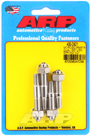 ARP Moroso 64919 Dual Return Spring no Spacer Plate SS Carb Stud Kit - 400-2421