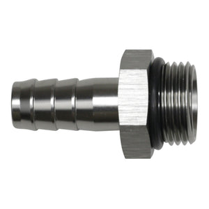 DeatschWerks 10AN ORB Male to 1/2in Male Triple Barb Fitting (Incl O-Ring) - Anodized DW Titanium - 6-02-0518