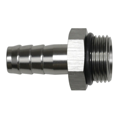 DeatschWerks 10AN ORB Male to 1/2in Male Triple Barb Fitting (Incl O-Ring) - Anodized DW Titanium - 6-02-0518