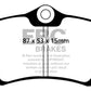 EBC 10-13 Audi A3 2.0 TD Redstuff Rear Brake Pads - DP3680C