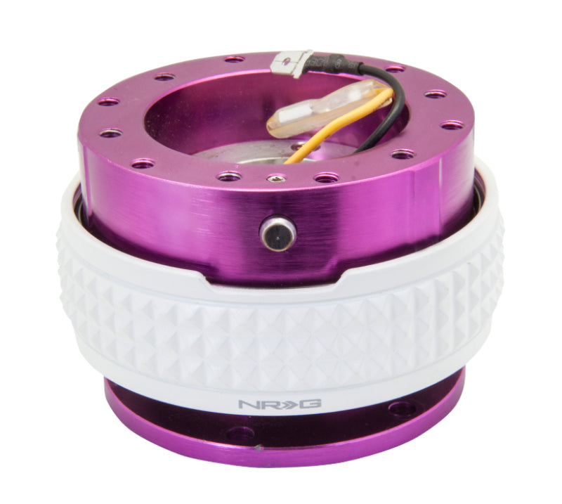 NRG Quick Release Kit - Pyramid Edition - Purple Body / Glow In The Dark Pyramid Ring - SRK-210PP/GL