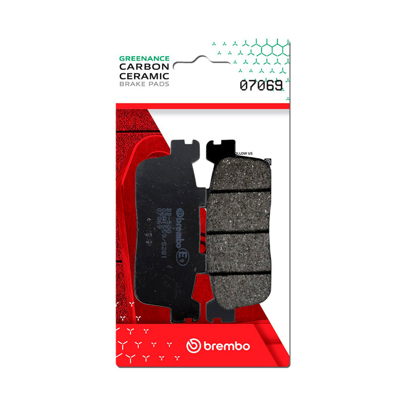 Brembo OE Kymco People/Kymco Xciting/Peugeot Xp Carbon Ceramic Brake Pad - Rear - 07069