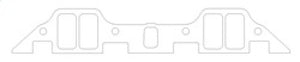 Cometic Chrysler B/RB .125in Fiber Intake Mani Gskt Set-1.229in x 2.310in Rectangle Port - C5611-125