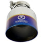 aFe Takeda 304 Stainless Steel Clamp-On Exhaust Tip 2.5in. Inlet / 4.5in. Outlet - Blue Flame - 49T25454-L07