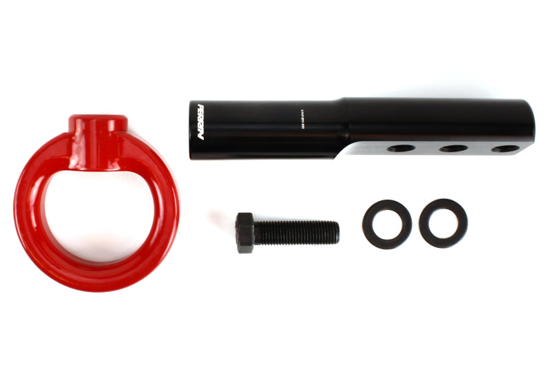 PERRIN 17-21 Honda Civic Si/Type R/Touring/Hatchback Tow Hook Kit Front - Red - PHP-BDY-231RD