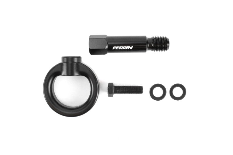 PERRIN 20-25 Toyota Supra Tow Hook Kit (Front) - Black - PTP-BDY-230BK