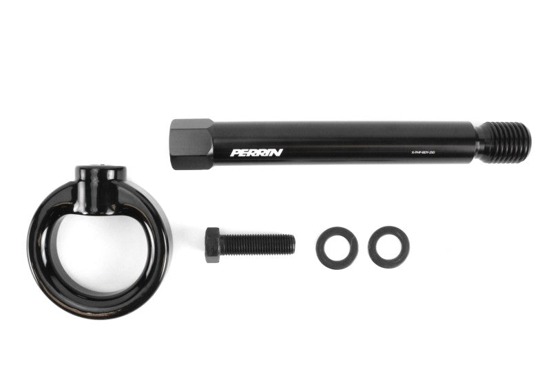 PERRIN 17-21 Honda Civic Si/Type R/Touring/Hatchback Tow Hook Kit Rear - Gloss Black - PHP-BDY-251GBK