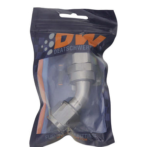 DeatschWerks 10AN Female Swivel 45-Degree Hose End PTFE (Incl. 1 Olive Insert) - 6-02-0859