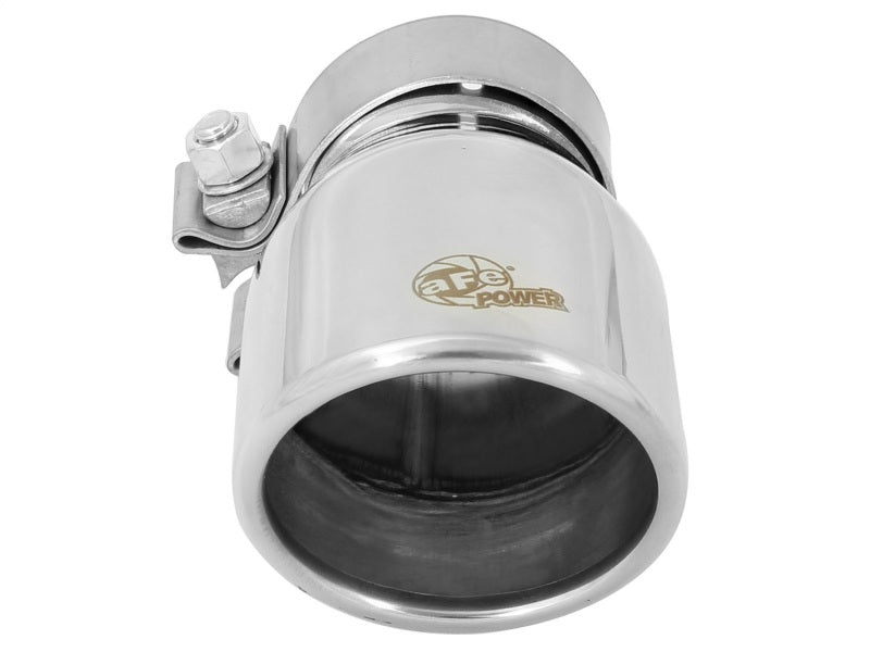 aFe MACH Force-Xp 2.5in Inlet x 3-1/2in Outlet x 6in Length 2.5in 304 Stainless Steel Exhaust Tip - 49T25354-P06