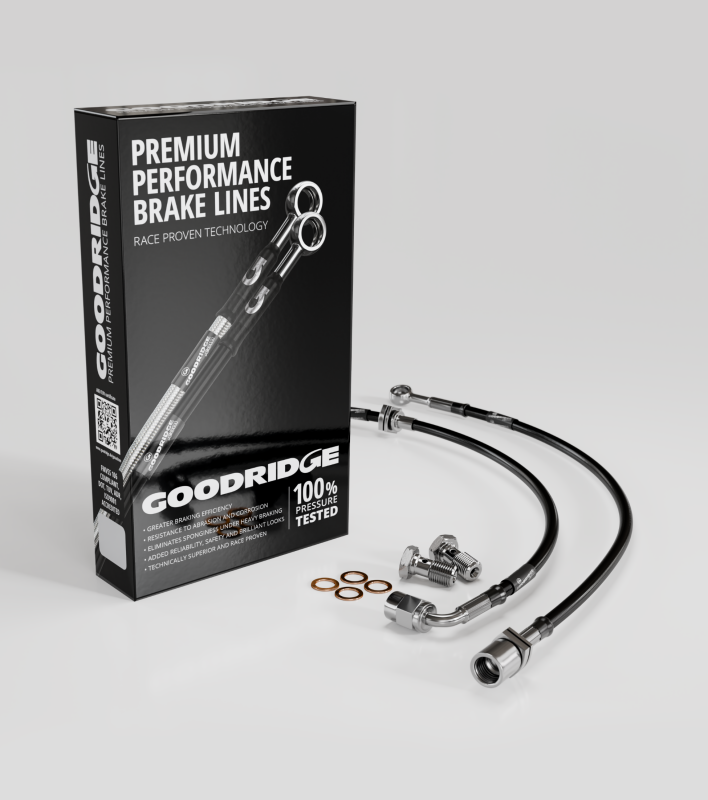 Goodridge 90-01 Subaru Legacy Stainless Steel Front Brake Lines - 24212F