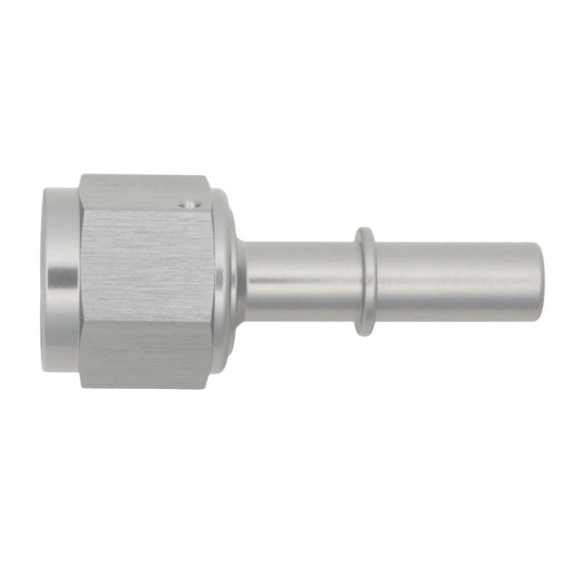 DeatschWerks 8AN Female Flare Swivel to 3/8in Male EFI Quick Disconnect - Anodized DW Titanium - 6-02-0133