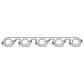 Cometic Chrysler VX I/ZB II Viper .040in MLS Exhaust Manifold Gasket Set - C15150-040