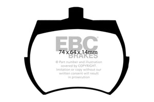 EBC 62-71 Austin-Healey Sprite (Steel Wheels) Ultimax2 Front Brake Pads - UD061