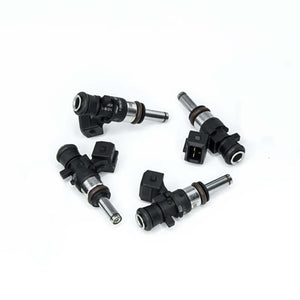 Deatschwerks Bosch EV14 Universal 40mm Compact Matched Set of 4 Injectors 500cc (Extended Nozzle) - 16MX-00-0500-4