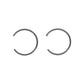 Wiseco ROUND WIRE PIN LOCKS (PAIR) Retaining Clip Shelf Stock - W5590