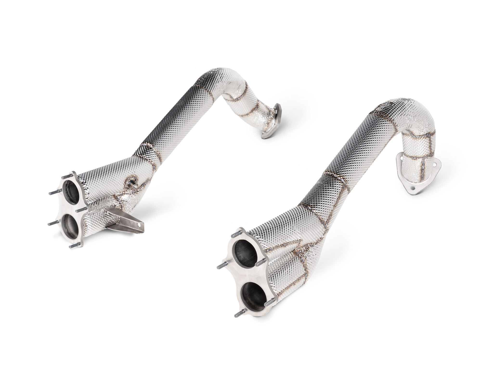 Akrapovic Link pipe set (Titanium) - Porsche 718 Cayman GT4 / Spyder 2020+ - L-PO/T/13 - Revzone