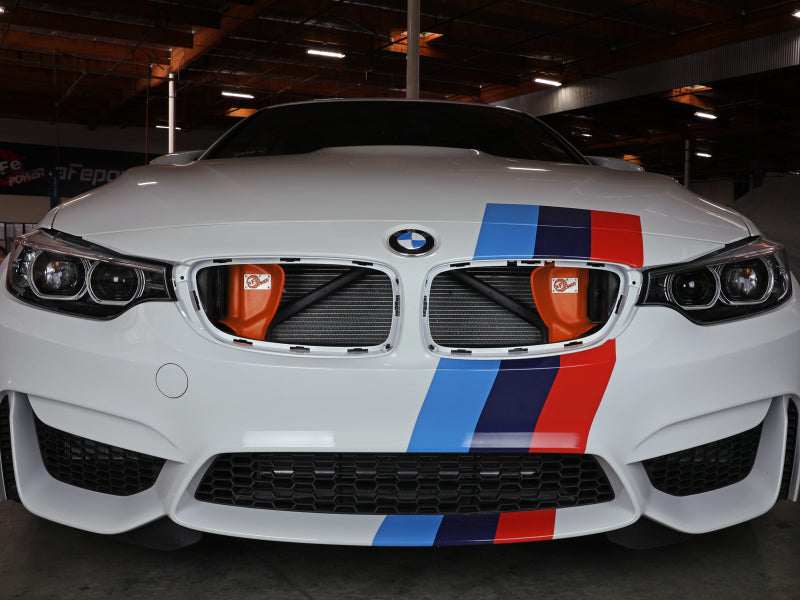 aFe Magnum FORCE Dynamic Air Scoop 15-18 BMW M3/15-20 M4 - Orange - 54-13032SN