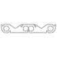 Cometic Chevy Gen1 SB V8 .064in ArmorCore Exhaust Mani Gskt Set-1.810in Round Port - C5126-064