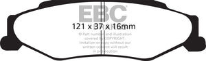 EBC 03-04 Cadillac XLR 4.6 Bluestuff Rear Brake Pads - DP51160NDX