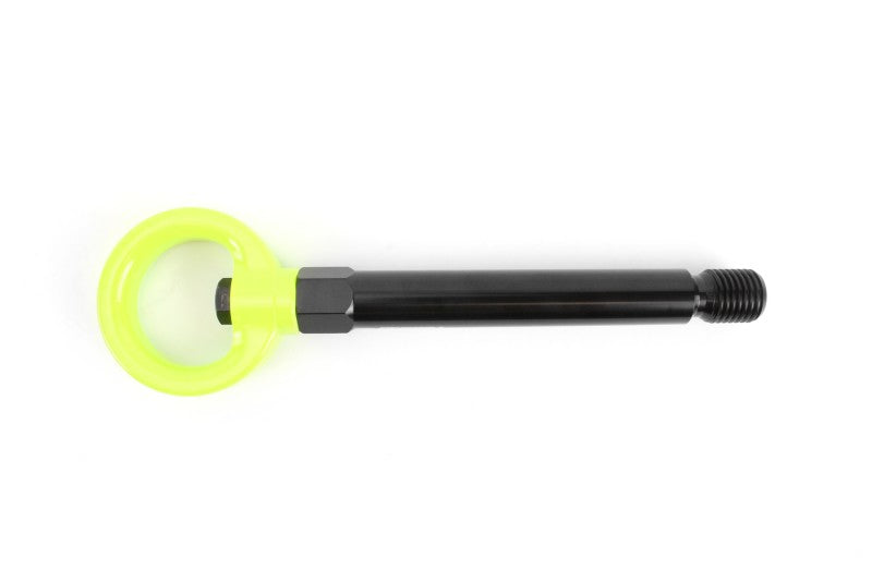 PERRIN 17-21 Honda Civic Si/Type R/Touring/Hatchback Tow Hook Kit Rear - Neon Yellow - PHP-BDY-251NY