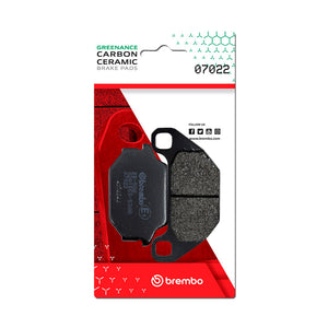Brembo OE Kymco Agility/Kymco People/Kymco Super/SYM Hd/SYM Joyride Carbon Ceramic Brake Pad - Front - 07022