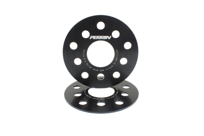 PERRIN Subaru/Toyota/Scion 3mm Wheel Spacers (Slip-On Style/No Studs) 5x114.3/5x100 56mm CB - Pair - PSP-WHL-103BK