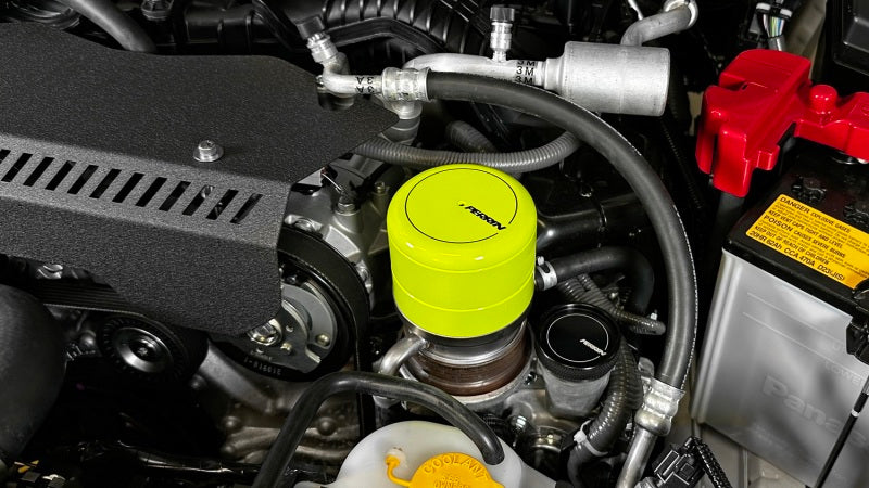 PERRIN 15-25 Subaru WRX & 13-25 BRZ/FR-S/86/GR86 Oil Filter Cover - Neon Yellow - PSP-ENG-716NY