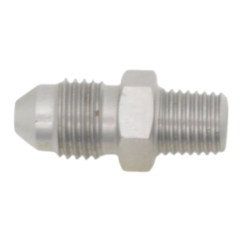 DeatschWerks 3AN Male Flare to 1/16in NPT Male - Anodized Stainless Steel - 6-02-0907
