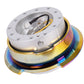 NRG Quick Release Gen 2.8 - Silver Black Body / Neochrome Ring - SRK-280SL-MC