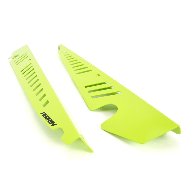 PERRIN 15-21 Subaru WRX/STI Fender Shroud Set - Neon Yellow - PSP-ENG-550NY
