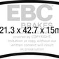EBC 2017+ Toyota C-HR 2.0L Redstuff Rear Brake Pads - DP32262C