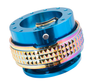 NRG Quick Release Kit - Pyramid Edition - Blue Body / Neochrome Pyramid Ring - SRK-210BL/MC