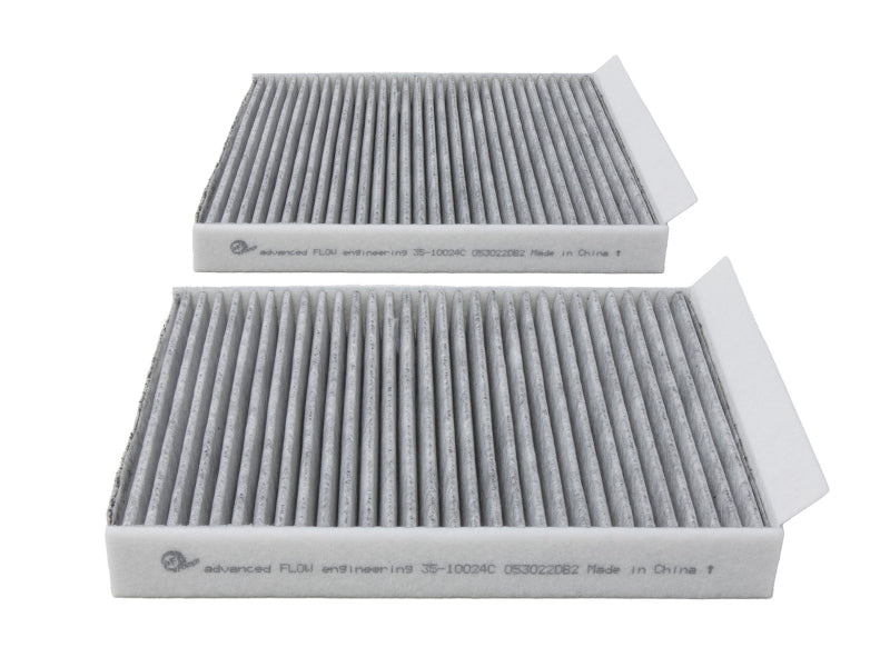 aFe 09-19 BMW 5/6/7 Series Various Models Carbon Cabin Air Filter (Pair) - 35-10024C-MB
