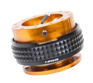 NRG Quick Release Kit - Pyramid Edition - Rose Gold Body / Black Pyramid Ring - SRK-210RG/BK