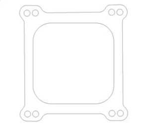 Cometic Holley 4 Barrel 4150 Style .047in Fiber Carburetor Gasket - 4.500in x4.500in - Open Plenum - C5281