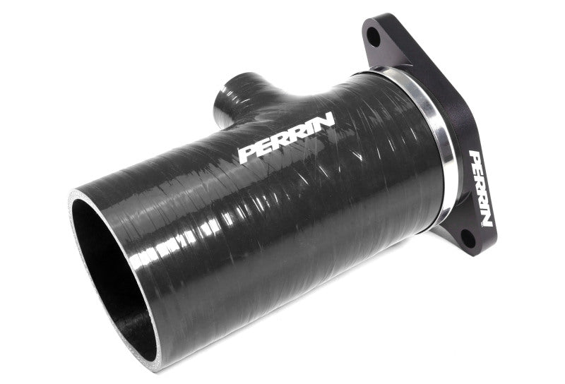 PERRIN 22-24 Subaru WRX / 20-25 LGT & OBXT Turbo Inlet Hose w/Turbo Adapter Flange (Short) - Black - PSP-INT-426BK