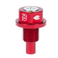 NRG Magnetic Oil Drain Plug M12X1.25 Infiniti/Lexus/Nissan/Toyota - Red - NOP-200RD