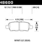 Hawk Infiniti G35 Sport/G37 / 08-10 Nissan Rogue / 07-09 Sentra SE-R / 10 Sentra SE-R M/T Performanc - HB600Z.539