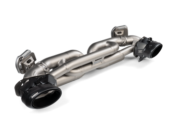 Akrapovic Tail pipe set (Titanium) - Black - Porsche 911 Turbo / Turbo S / Cabriolet / Sport Classic (992) 2025+