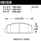 Hawk 03-05 Mazda 6 2.3L i OE Incl.Clips Shims Springs Rear ER-1 Brake Pads - HB158D.515