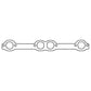 Cometic Chevy Gen1 Small Block V8 .064in AM Exhaust Gskt Set-1.500in x 1.470in Ports-18 Degree Head - C5314-064