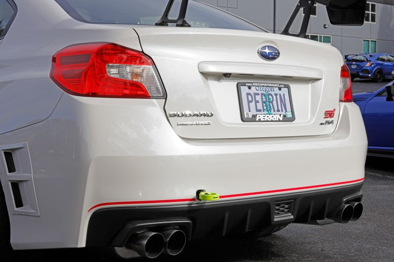 PERRIN 15-21 Subaru WRX/STI Tow Hook Kit (Rear) - Neon Yellow - PSP-BDY-252NY