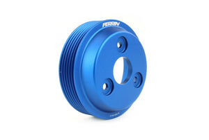 PERRIN 22-25 Subaru WRX / 21-25 Crosstrek / 20-25 LGT/OBXT/FXT Lightweight Water Pump Pulley - Blue - PSP-ENG-112BL
