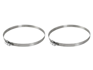 aFe Magnum FORCE Worm Gear Hose Clamps - 4-1/8in to 7in ID (Pair) - 59-01021-MA