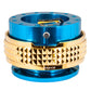 NRG Quick Release Kit - Pyramid Edition - Blue Body / Chrome Gold Pyramid Ring - SRK-210BL/CG