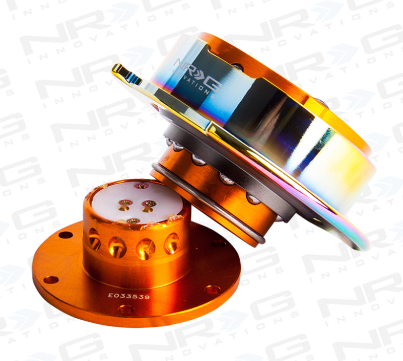 NRG Quick Release Gen 2.5 - Rose Gold Body / Neochrome Ring - SRK-250RG/MC