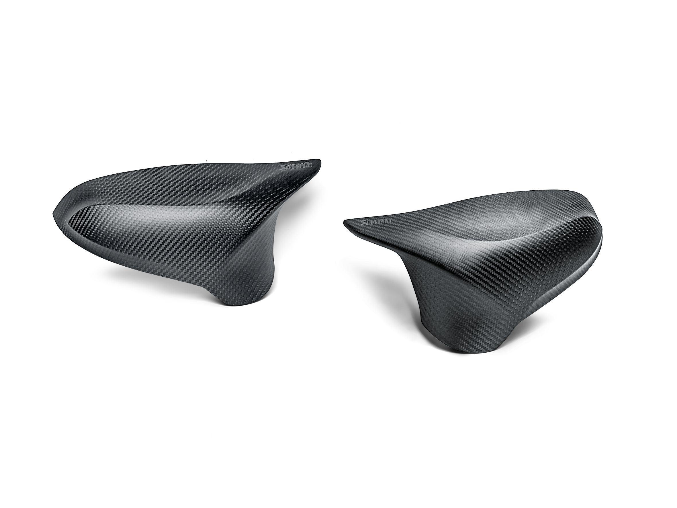 Akrapovic Carbon Fibre Mirror Cap Set - Matte - BMW M2 Competition (F87N) 2018-2021 - WM-BM/CA/2/M - Revzone