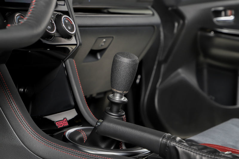 GrimmSpeed Shift Knob Stainless Steel - Subaru 5 Speed and 6 Speed Manual Transmission - Black - 380001