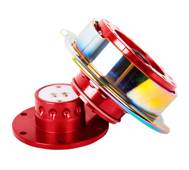 NRG Quick Release Gen 2.5 - Red Body / Neochrome Ring - SRK-250RD/MC