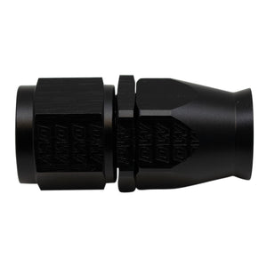 DeatschWerks 10AN Female Swivel Straight Hose End PTFE (Incl 1 Olive Insert) - Anodized Matte Black - 6-02-0858-B